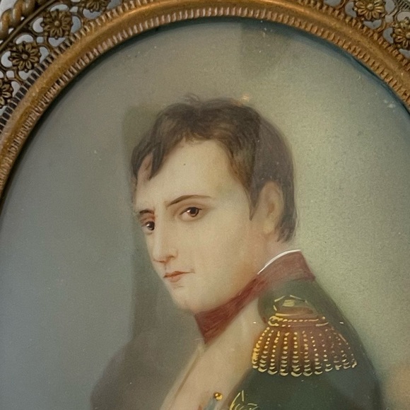 FINE ANTIQUE 19th Century FRENCH mini paintings of NAPOLEON & WIFE? by Gerard - Picture 7 of 8